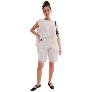 Free People Ivory Claire Tee Tunic Top, M, NWOT